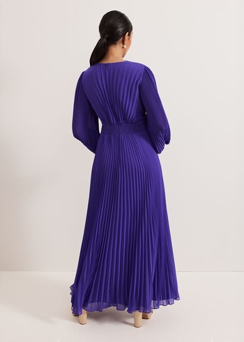 Phase Eight Petite Beaded Dress Purple Canada | BKDCSG-623